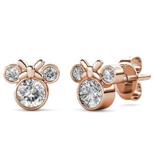 Her Jewellery Minnie Earrings - Luxury Crystal Embellishments plated with 18K Gold