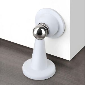SG-Stock Door stopper Silicone magnetic door stopper mute door stop punch-free Rubber Thickened Magnetic Door Holder Suction Anti-Collision Free Punching Silent