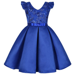 Cô gái Hoa Sequins Váy Giáng sinh cho trẻ em Sinh nhật Công chúa Bữa tiệc Quần áo Trẻ sơ sinh Nơ Trẻ em Váy cho Quần áo Bé gái2026