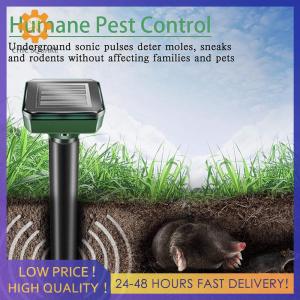 【New Arrival】 Outdoor Solar Insect Killer Ultrasonic Sonic Pest Control Device for Garden Yard Electric Pest Repeller with LED Light