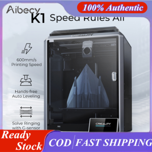 Aibecy 【NEW】Creality K1 3D Printers 600mm/s High Speed with 4.3 Color Touchscreen Dual-gear Direct Extruder Printing 220*220*250mm Sizewith Speedy Creality OS and Hardware 18W Auxiliary Fan Flexible Build Plate Fast to Heat Up