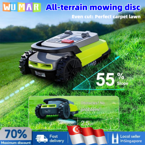 UBHOME M10 Robotic Lawn Mower LoRa Comm Range Covers 138000㎡/Auto-recharges/ pinpoint 1-2 cm accuracy