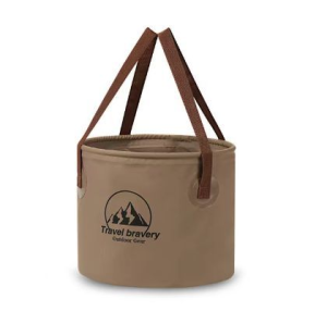 ถังน้ำพับได้กลางแจ้งแบบพกพา ถังตกปลาแบบมือถือ ถังน้ำสำหรับตั้งแคมป์อเนกประสงค์ อ่างน้ำปิกนิก อ่างล้าง