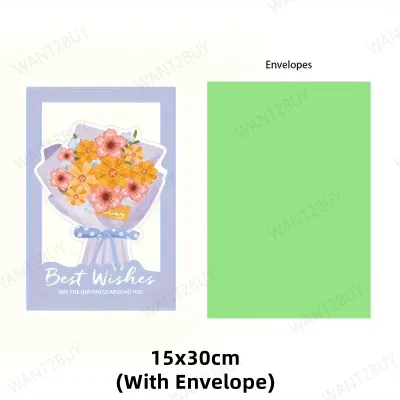 🇲🇾 🔥 3D Mothers Day Pop Up Handmade Flowers Birthday Card Gifts Thank you Event Festive Greeting Postcard Hari Ibu Kad