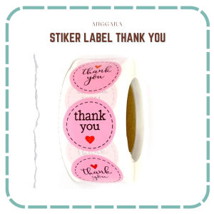 Sticker Thank You 500 pcs Label Terima Kasih Warna Adhesive Seal Roll Sticker Thank You Besar