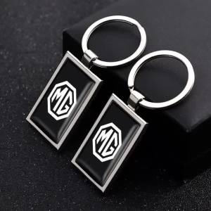dncnf For MG HS MG4 EV ZS ES5 ONE MG3 MG5 MG6 MG7 Epoxy Zinc Alloy Car Key Chain Personalized Metal Key Ring Holder Accessories 9R3H1