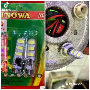 Crystal Jelly 6 Mata STROBO & Kedap Kedip LED 5730 Lampu Senja Sen/Sein