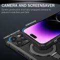 For Apple iPhone 15 14 13 12 11 Pro Max Plus Phone Case, MagSafe Magnetic Camera Slide Protector Ring 360 Rotate Kickstand Shockproof Magnetic Cover. 