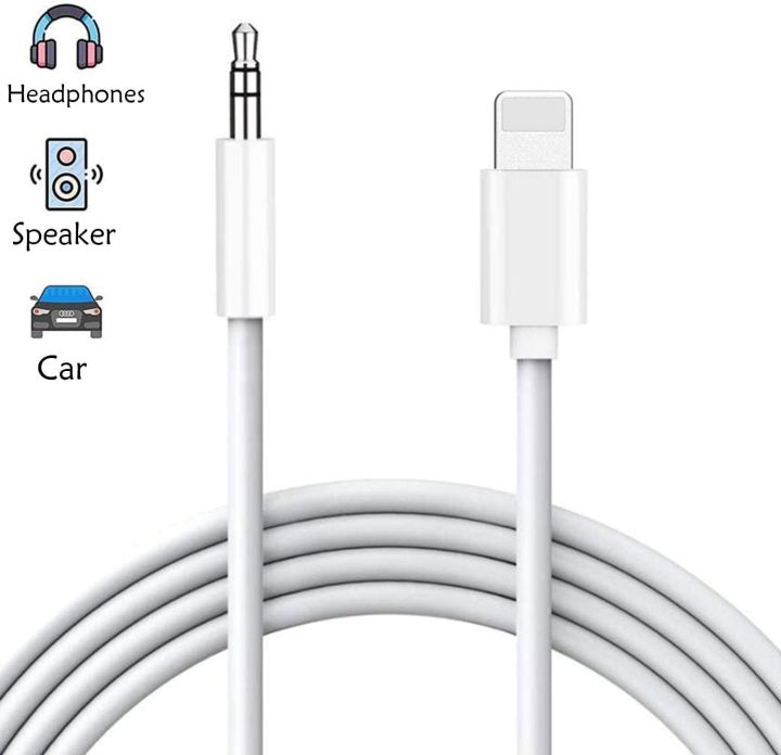Aux Cord for iPhone 3.5mm Aux Cable for Car Compatible with iPhone  11/11Pro/XR/XS/XS Max/X/8/8 Plus/7 Plus, 3.5mm Male Stereo Audio Cable Car  Aux