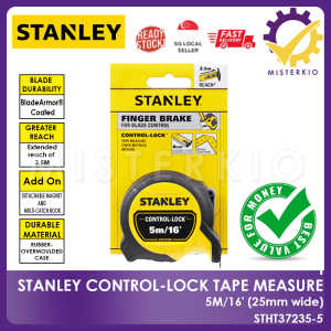 STANLEY® CONTROL-LOCK™ 5M/16 (25mm wide) Tape Measure Home Use Measuring Tape STHT37235-5