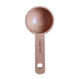 LINSBAYWU Tablespoon Measuring Spoon 7.5/10/15/30/45ml Walnut Wooden Coffee Bean Spoon Quantitative Seasoning Tools Kitchen Measuring Tools Beech Wooden Spoon Home