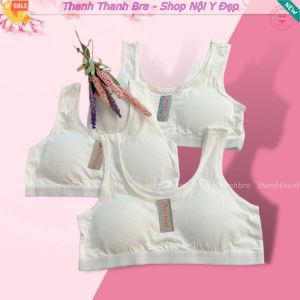 Áo lá cho học sinh Sisterhood Thái Lan 653 vải mềm áo ngực bra Free Size (34 36)
