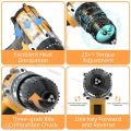 Mesin Bor Elektrik - Electric Drill Set - Mesin Bor Tangan Elektrik - bor dampak-Obeng Bor Cordless 3 Kecepatan 2 Baterai Mesin Bor Baterai Tangan Cordless Drill Battery 1 Year Warranty. 