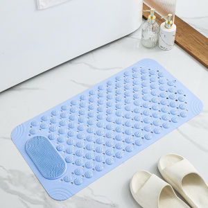 Shower Mat Bathtub Mat Non Slip Bath Mat for Shower with Suction Cups Drainage Holes Foot Massage Exfoliating