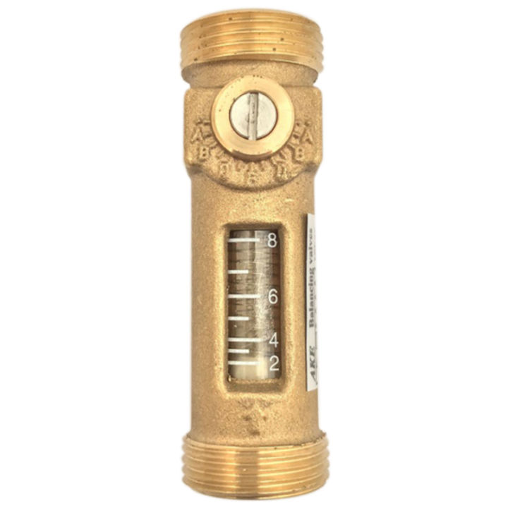 -MS43TA 2-8L/Min Direct Reading Flow Meter (Flowmeter) Brass G3/4 inch ...