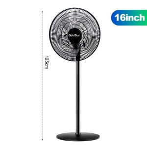 16 Inch Oscillating Pedestal Fan Stand Fan Electric Fan Adjustable Wind Speed 3 Speeds for Bedroom Home Office and College Dorm Room