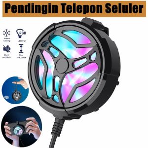 Cooling Pad Fan Kipas Pendingin Handphone Clip-on Ultra Tenang Dingin Cepat Dingin Dengan Kabel Gaming Cooler Radiator Game Ponsel