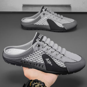 2026 MenS Summer Slip-On Shoes New MenS Slippers Breathable Closed-Toe Mesh MenS Casual Shoes