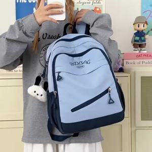 AE New niche design student backpack college style large-capacity double shoulder bag trendy travel backpack for middle and high school students