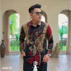 Pripoen Batik Batik Pria Lengan Panjang 2023 BATIK AUXILARY HRB026 motif KERATONAN Kode size M L XL XXL