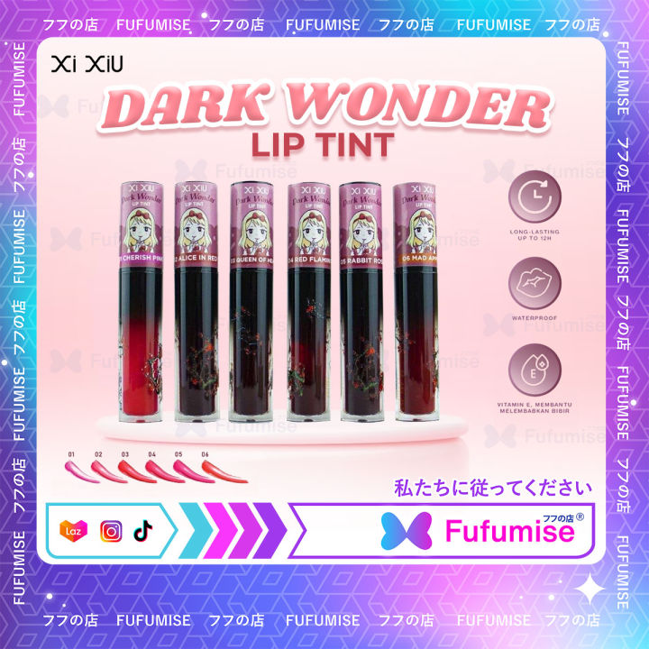 XI XIU Dark Wonder Lip Tint Xixiu Liptint Lip Stain Lip Gloss BPOM