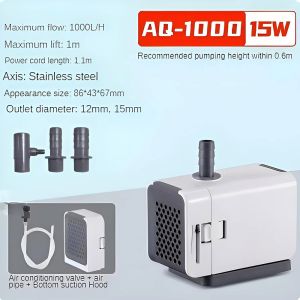 ZENO Built-in Fish tank filter Mini Silent Fish water pump Multifunctional Circulating Clean water cycle for Home