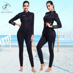 3MM Neoprene Wetsuit women Front Zipper Diving Suit