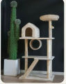 NHÀ CÂY CHO MÈO BẰNG GỖ - CATTREE TRỤ CÀO MÓNG CHO MÈO - NHÀ MÈO 4 MÙA. 