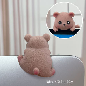 🔥Moheted👍 Computer TV Monitor Ornament Creative Animal Decoration Car Navigator Screen Decoration