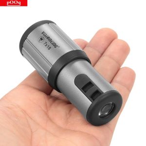 กล้องส่องทางไกลตาเดียวขนาดกะทัดรัดแบบซูมขนาดพกพาความละเอียดสูง7X18 (ยังเหมาะสำหรับคัดลอกธนบัตร/อ่านกระดานดำ) (ขายดีที่สุด5ดาว)
