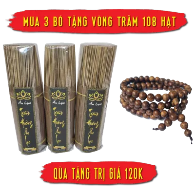 Hương Trầm Âu Lạc Bó 450 Cây - Mùi Thơm Ngọt Dịu Ít Khói Không Cây Mắt Hàng Tự Nhiêu 100% Không Hóa Chất Gía Tận Xưởng.