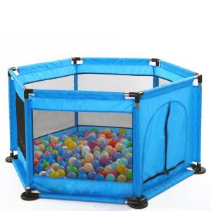 Stainless Steel Baby Portable Hexagon Baby Safety Play Fence Playpen Play Tent Enfants Baby Toddler budak tapak main Guardian Guard
