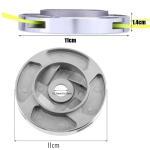 Tali Mesin Rumput Universal Heavy Duty Aluminium Brush Cutter Trimmer Head Mower Grass Cutting Disc Grass Trimmer Head Gardening Tool