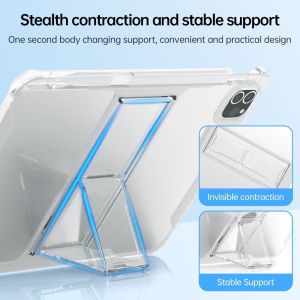 เคสไอแพดเคสนิ่มใส ตั้งได้ สำหรับ ipad Gen11/ipad Air11 M3/ipad Air13 M3/ ipad pro11 m5 m4ipad pro13 m5 m4/ ipad Air11(2024)ipad Air13(2024)