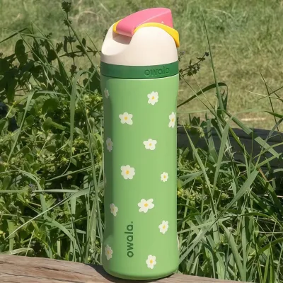 SG【100% Authentic]】Owala FreeSip 24oz 32oz Insulated Stainless Steel SportsWater Bottle with Straw BPA-Free