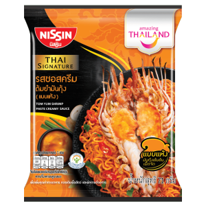 Nissin Thai Signature Instant Noodle Tom Yum Shrimp Paste Creamy Sauce 71g x 5pack