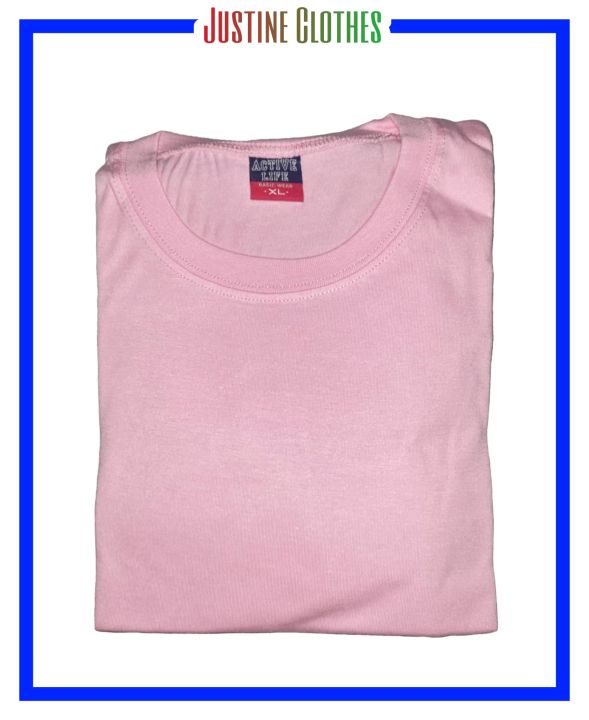 Womens Tshirt For Light Activity Cotton Rich 100- Light pink