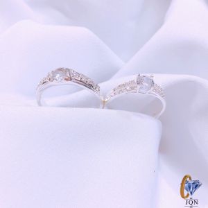Nhẫn Đôi Bạc Thật Nhẫn Cặp Nam Nữ JQN Chất Liệu Bạc Chuẩn Sáng Đẹp D01