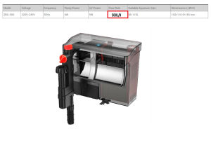 SUNSUN ZBG-800/ZBG-500 Aquarium Hang on Back HOB 5W UV Sterilizer Filter all in one for Fishtank Aquascape Hanging Back