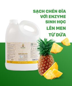 Nước Rửa Chén Bát Fuwa3e Hữu Cơ Enzyme Sinh Học Organic 3.8L An Toàn Cho Bé Bảo Vệ Da Tay