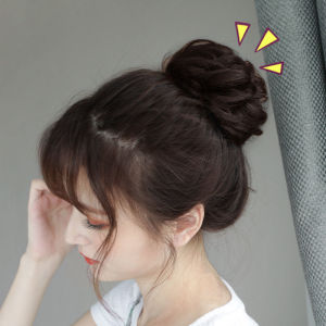 TSE Tóc Giả Để Làm Tóc Hoa Thiết Kế Tóc Thật Chất Liệu Tóc Đặc Trưng Dụng Cụ Làm Tóc Hình Nửa Quả Cầu Thời Trang Tự Nhiên RW55