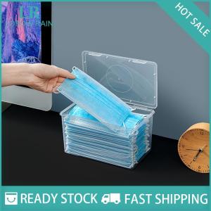 LF Wholesale✨Flash Sale ✨ กล่องเก็บหน้ากากกล่องกระดาษทิชชูเปียกที่ใส่ทิชชู่เปียกที่ใส่ทิชชู่เปียกสำหรับเด็กในครัวเรือนกันฝุ่นพร้อมฝาปิดภาชนะปิดผนึกในครัว