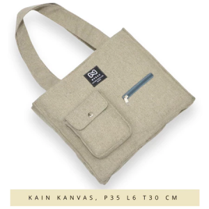 COD TOTEBAG WARNA COKLAT / TOTEBAG BROWN / TOTE BAG TULISAN / Tas Kanvas Murah Produk Lokal Semarang