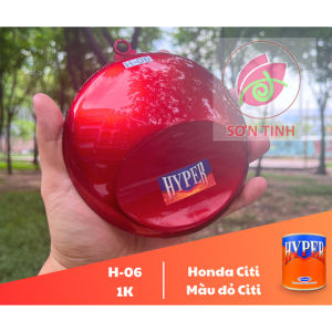 Sơn xe máy HYPER màu đỏ CITI 1K (Code: H-06) - Xe Honda Citi (Lót nền bạc)