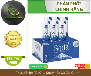 Thùng 24 Chai - Nước Khoáng Kiềm Thiên Nhiên SODA Vikoda Lon 330ml