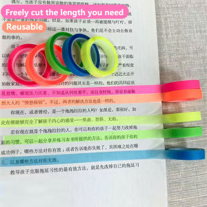 0.6mm*5m 1 roll Transparent Sticky NotesFluorescent Translucent Sticky Tabs freely cut length Page Markers Book Tabs Sticky Note Tabs Sticky Tabs Page Tabs Label Stickers Pop Up Index Tabs Tabs Flags Stickers Books Annotating Message