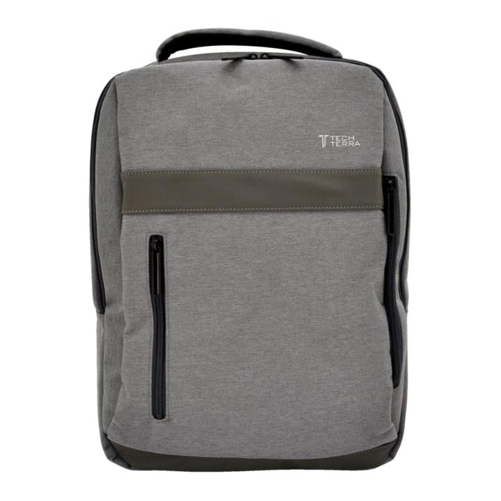 Tech Terra Men's Backpack, Durable Multi-Compartment Laptop