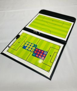 BẢNG SA BÀN CHIẾN THUẬT BÓNG ĐÁ CẦM TAY GỒM BÚT DẠ VÀ CÁC QUÂN CÓ TỪ TÍNH CHẤT LIỆU CAO CẤP BỌC DA SANG TRỌNG