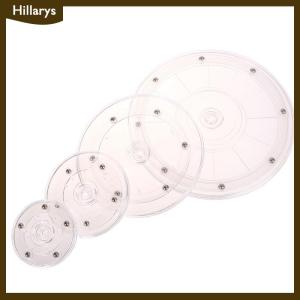 [Hillarys] Bàn xoay Acrylic trong suốt 360 xoay hiển thị đứng Vòng cơ sở lười biếng đồ trang sức trang trí nội thất xoay tấm đồ nội thất phần cứng