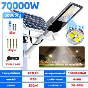 รับประกัน 30 ปี ไฟโซล่าเซลล์ ไฟถนนโซล่าเซลล์ สปอตไลท์ โซล่า 300000W ไฟภายนอกอาคาร solar light outdoor ไฟถนน พร้อมรีโมท แผงโซล่าเซลล์ กันน้ำได้ ไฟสปอตไลท์ Solar Light แผงพลังงานแสงอาทิตย์ กันน้ำ LED หลอดไฟ led กันน้ำ IP67